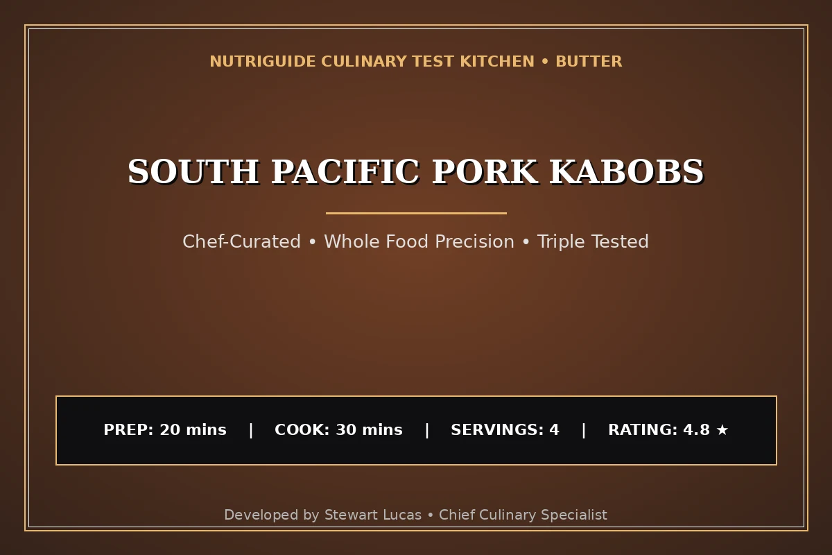 South Pacific Pork Kabobs