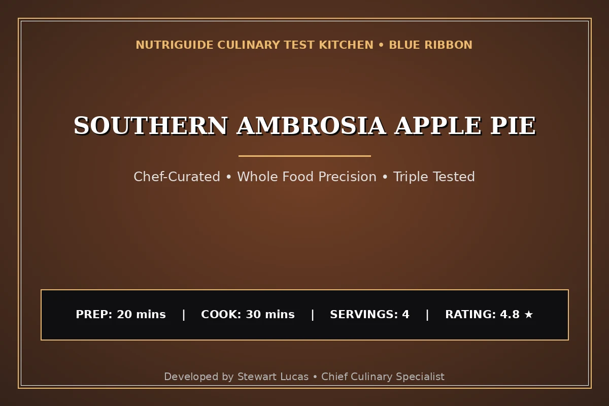 Southern Ambrosia Apple Pie