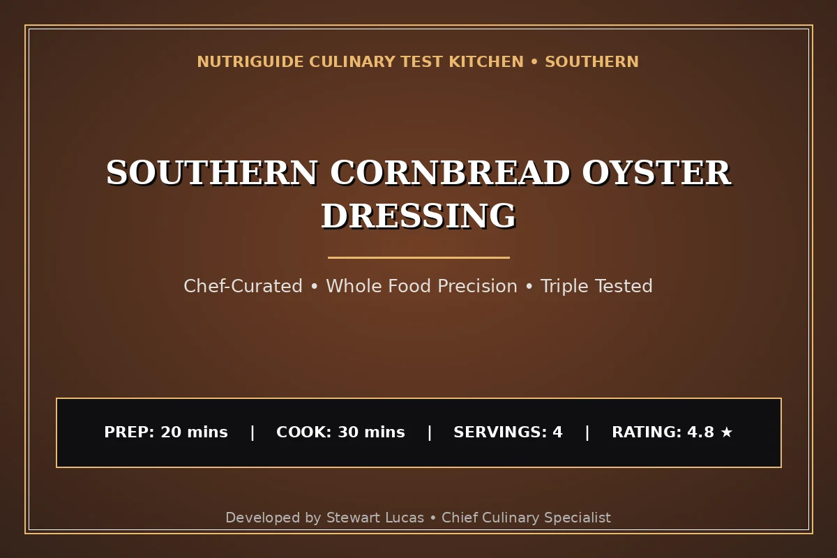 Southern Cornbread Oyster Dressing