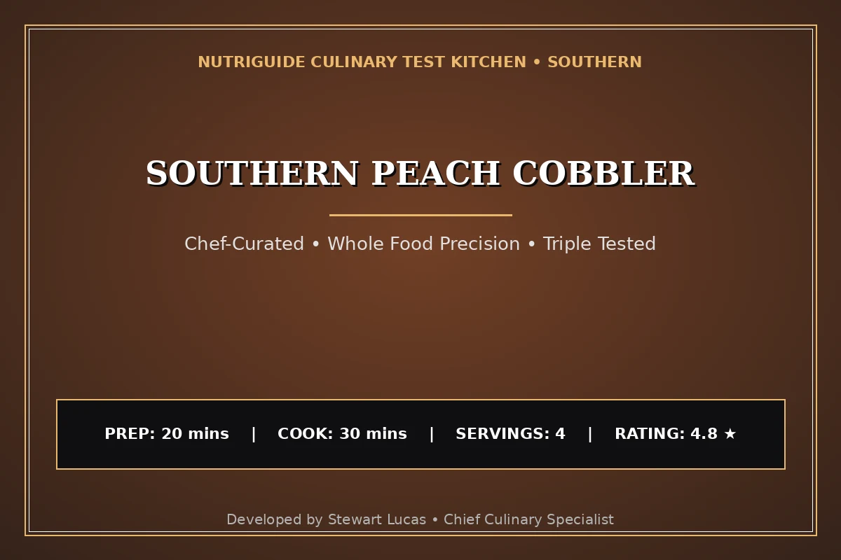 Southern Peach Cobbler