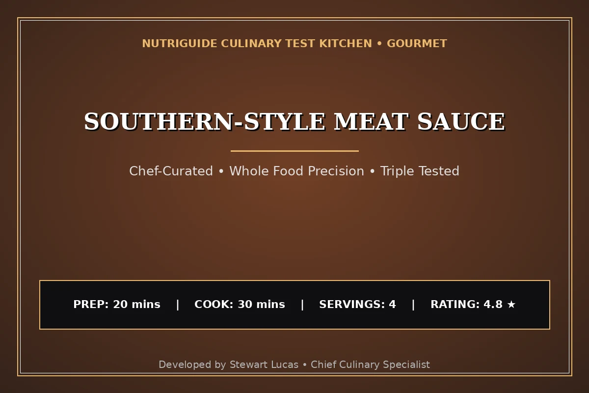 Southern-Style Meat Sauce