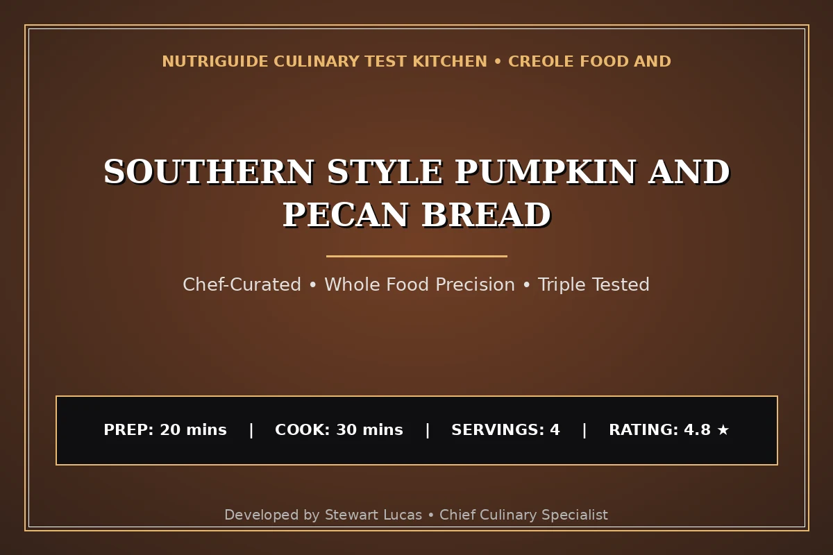 Southern Style Pumpkin And Pecan Bread