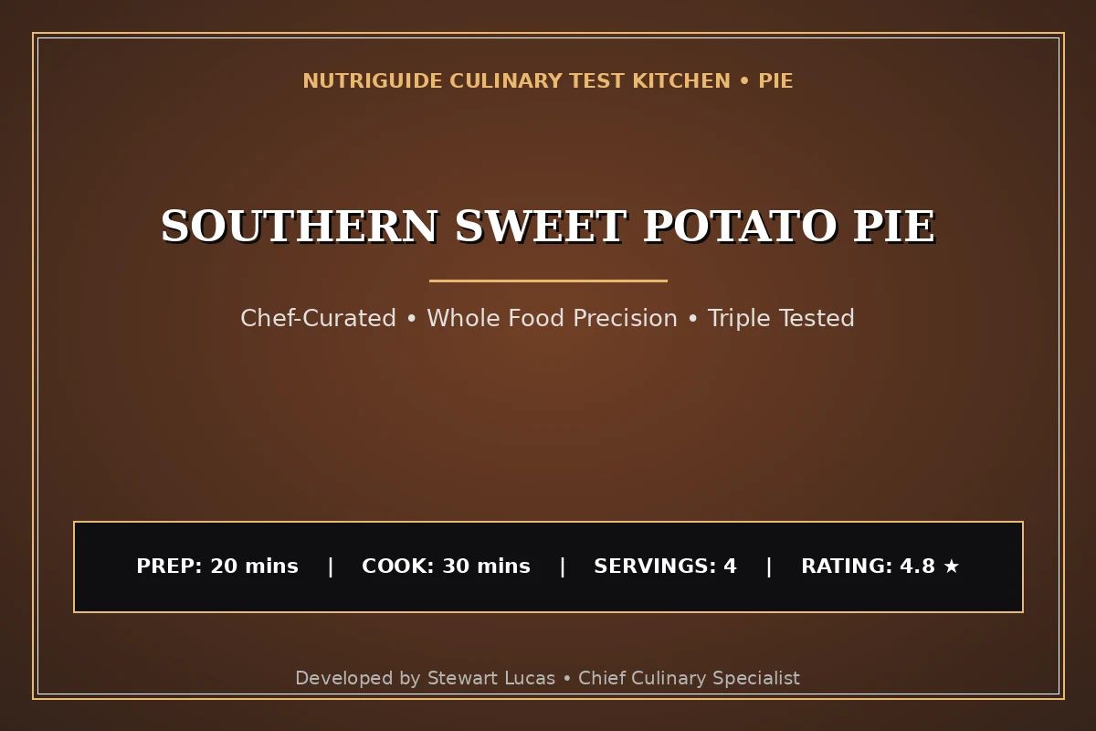 Southern Sweet Potato Pie
