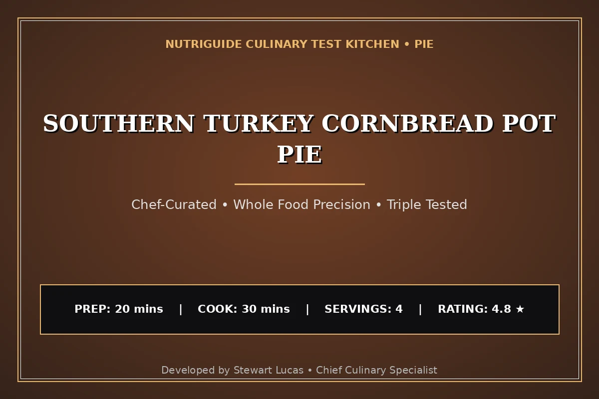 Southern Turkey Cornbread Pot Pie