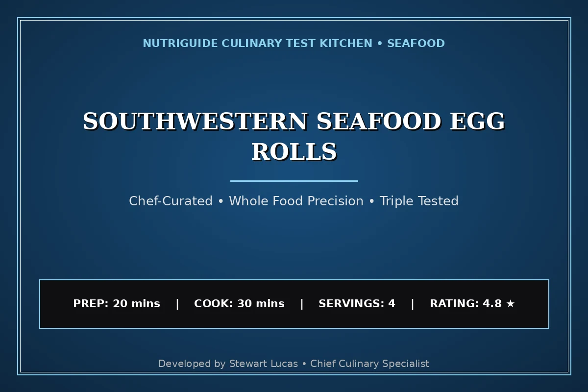 Southwestern Seafood Egg Rolls