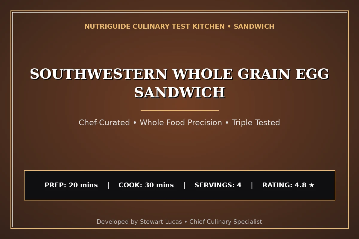 Southwestern Whole Grain Egg Sandwich