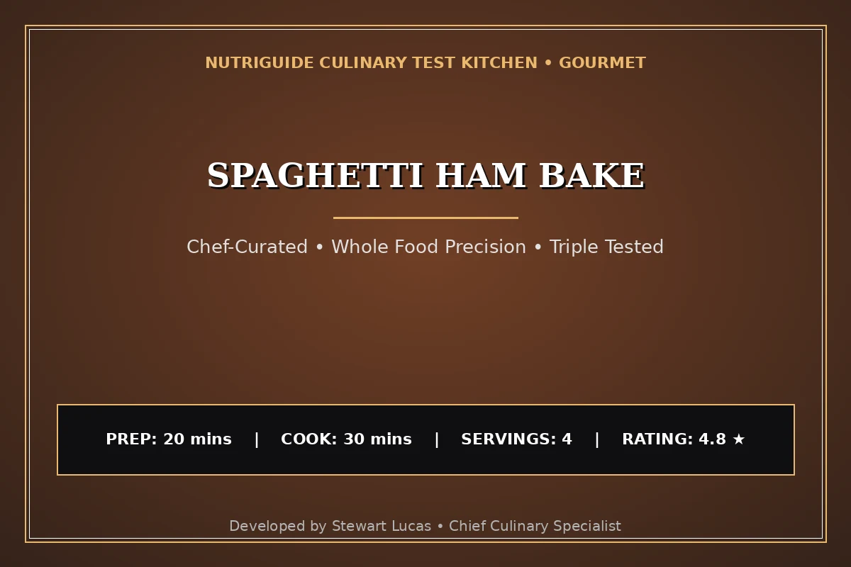 Spaghetti Ham Bake