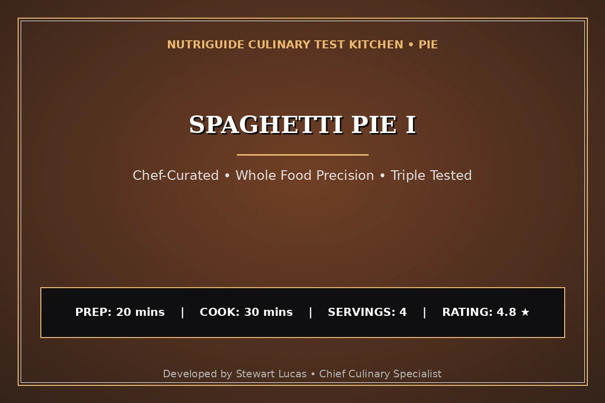 Spaghetti Pie I