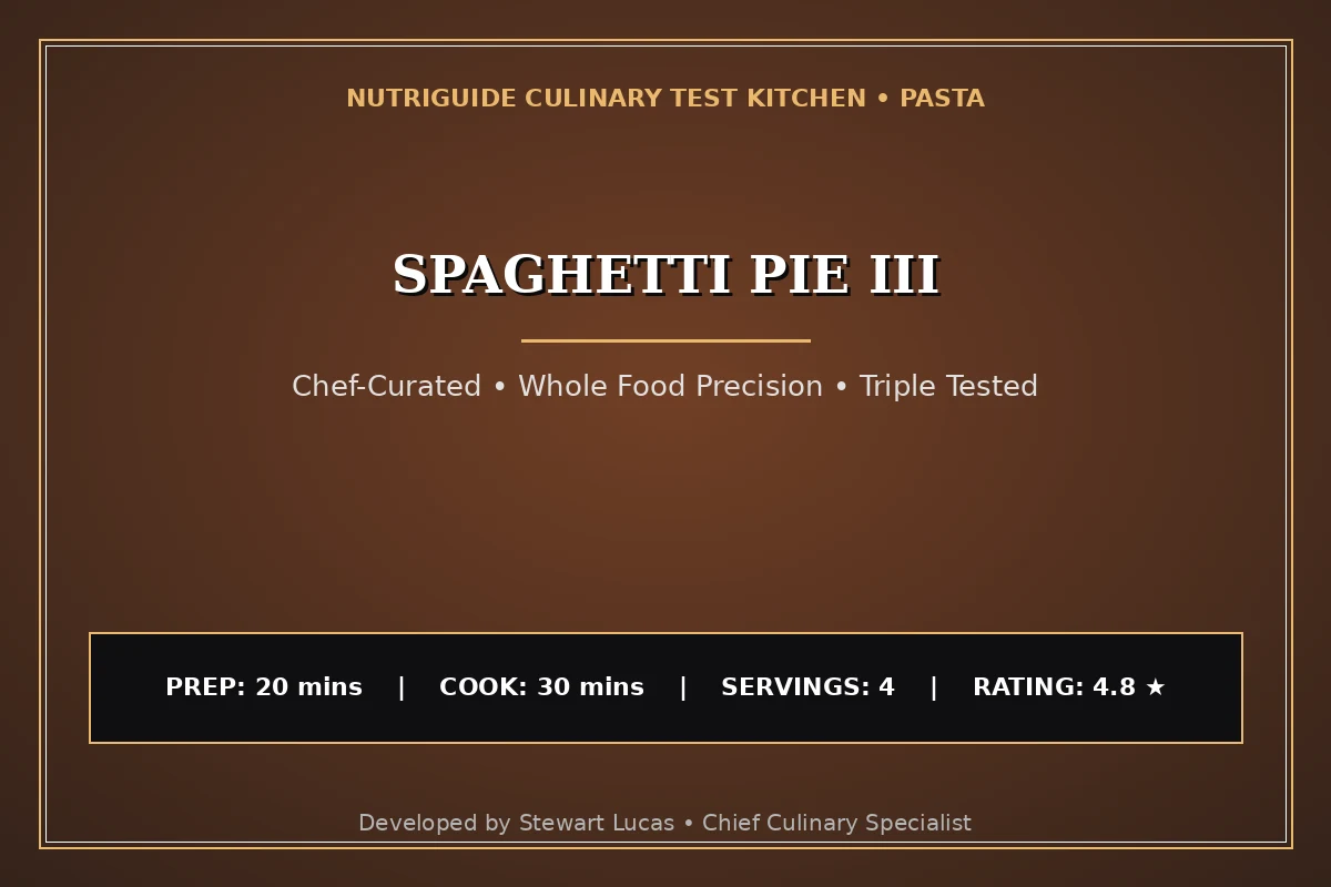 Spaghetti Pie Iii
