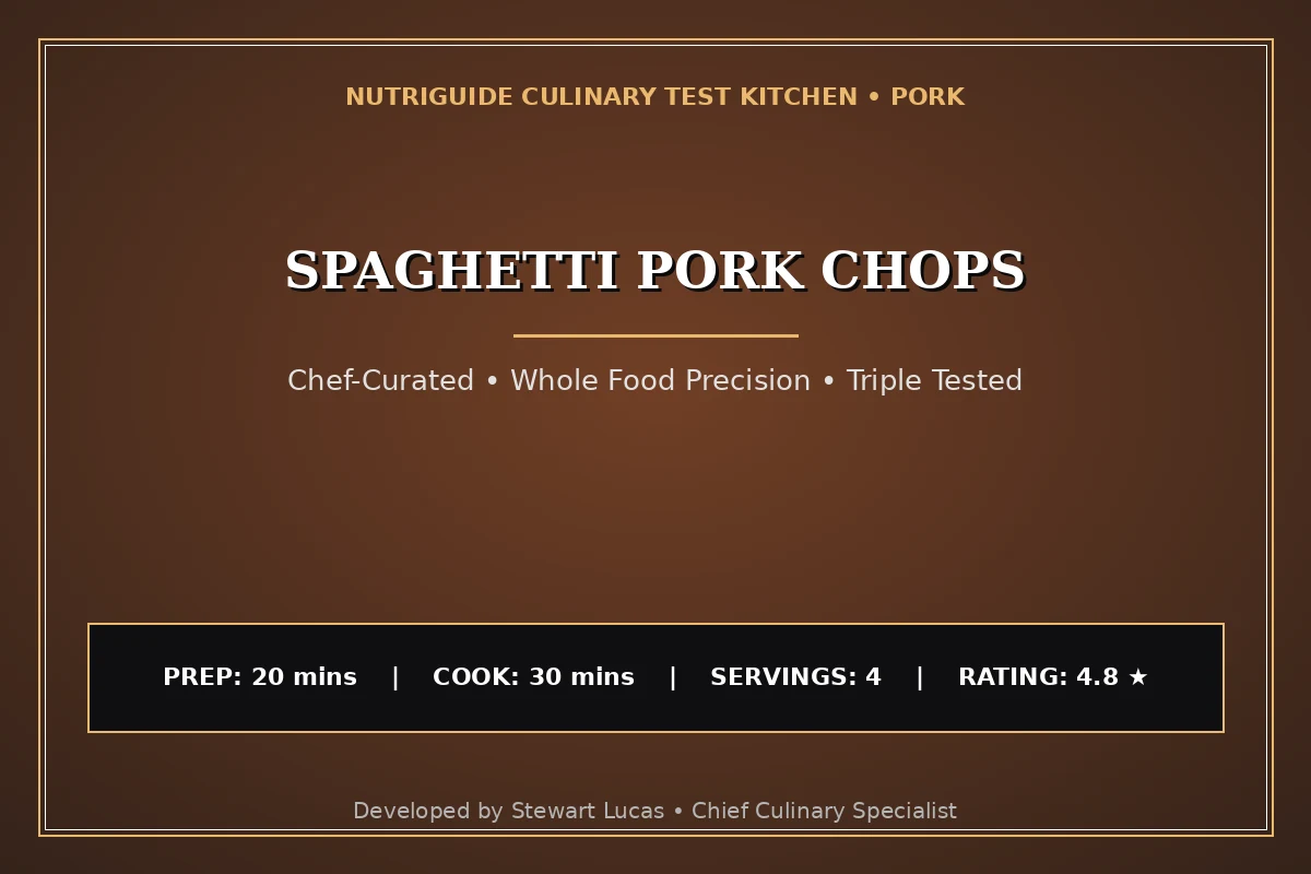 Spaghetti Pork Chops