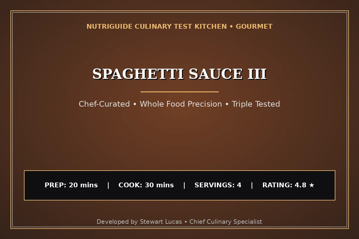 Spaghetti Sauce Iii