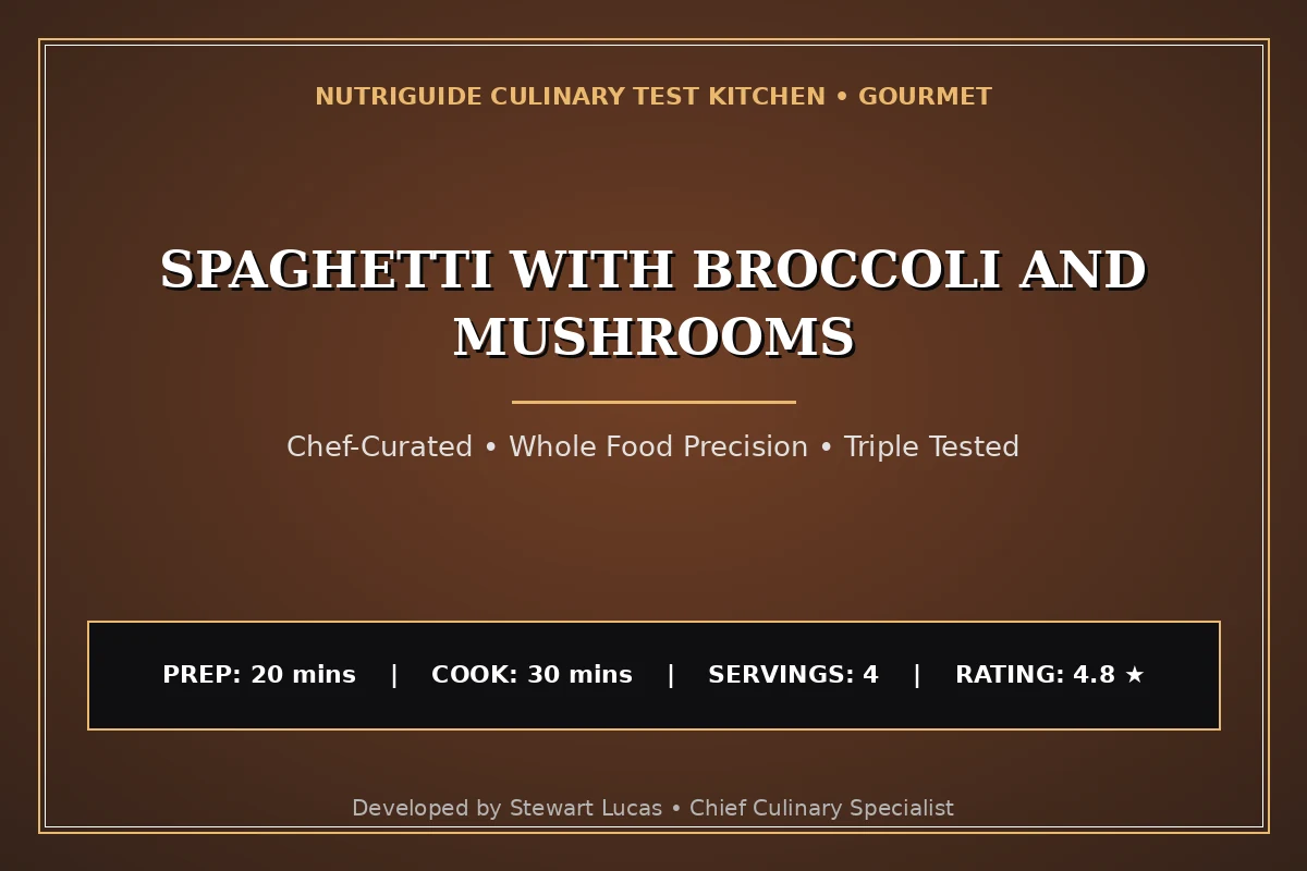 Spaghetti With Broccoli And Mushrooms