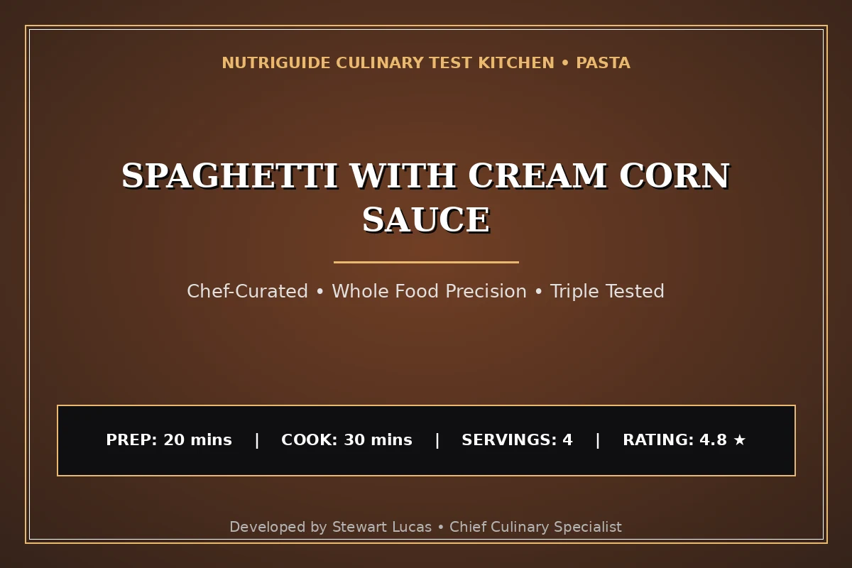 Spaghetti With Cream Corn Sauce