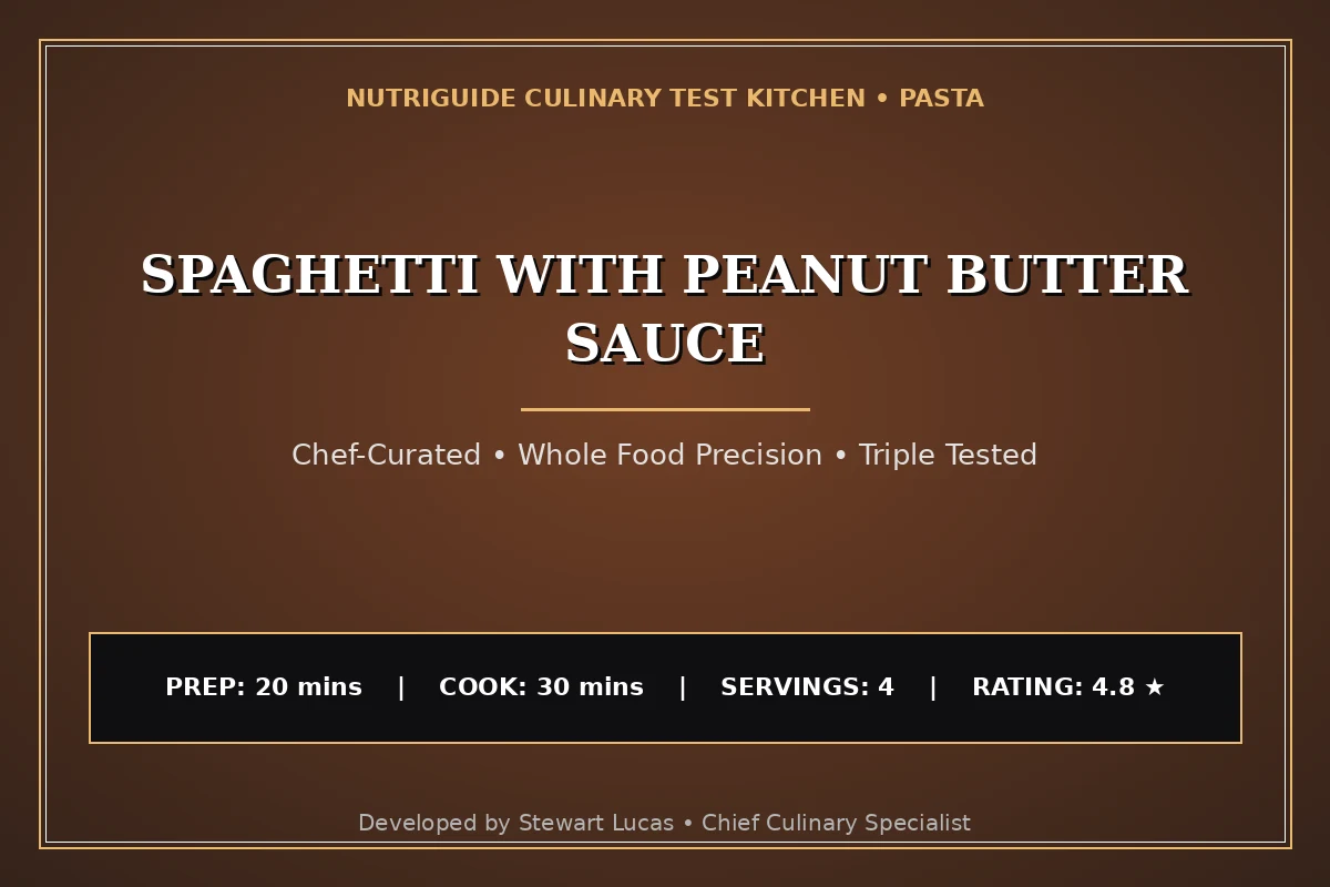 Spaghetti With Peanut Butter Sauce