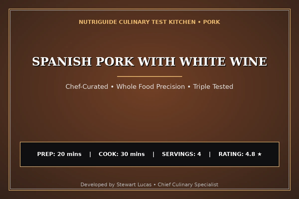 Spanish Pork With White Wine