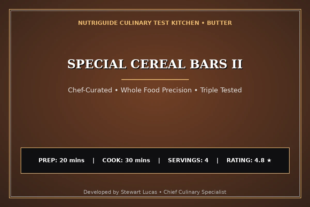 Special Cereal Bars Ii
