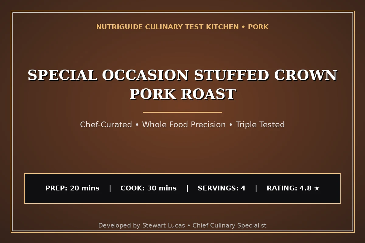 Special Occasion Stuffed Crown Pork Roast
