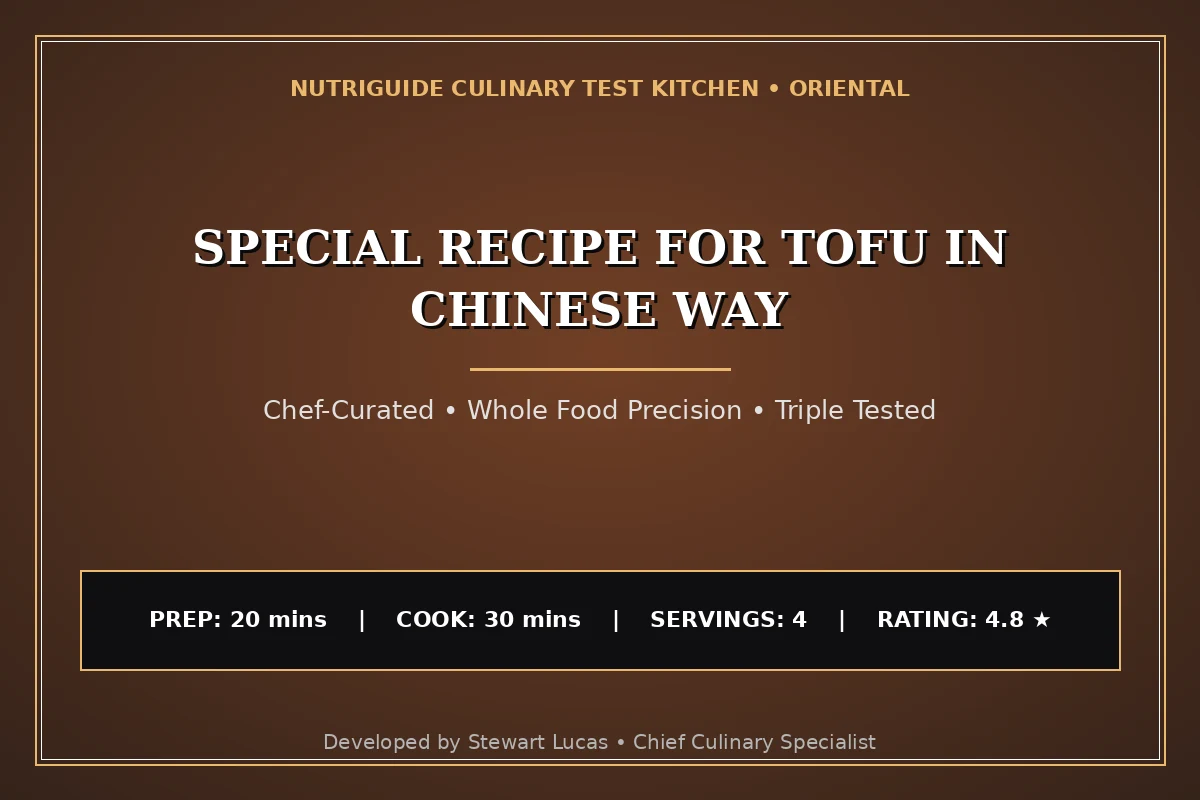Special Recipe For Tofu In Chinese Way