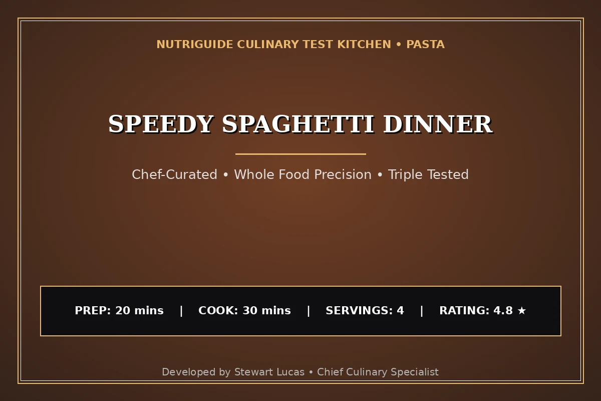 Speedy Spaghetti Dinner