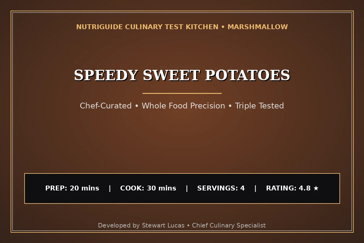 Speedy Sweet Potatoes