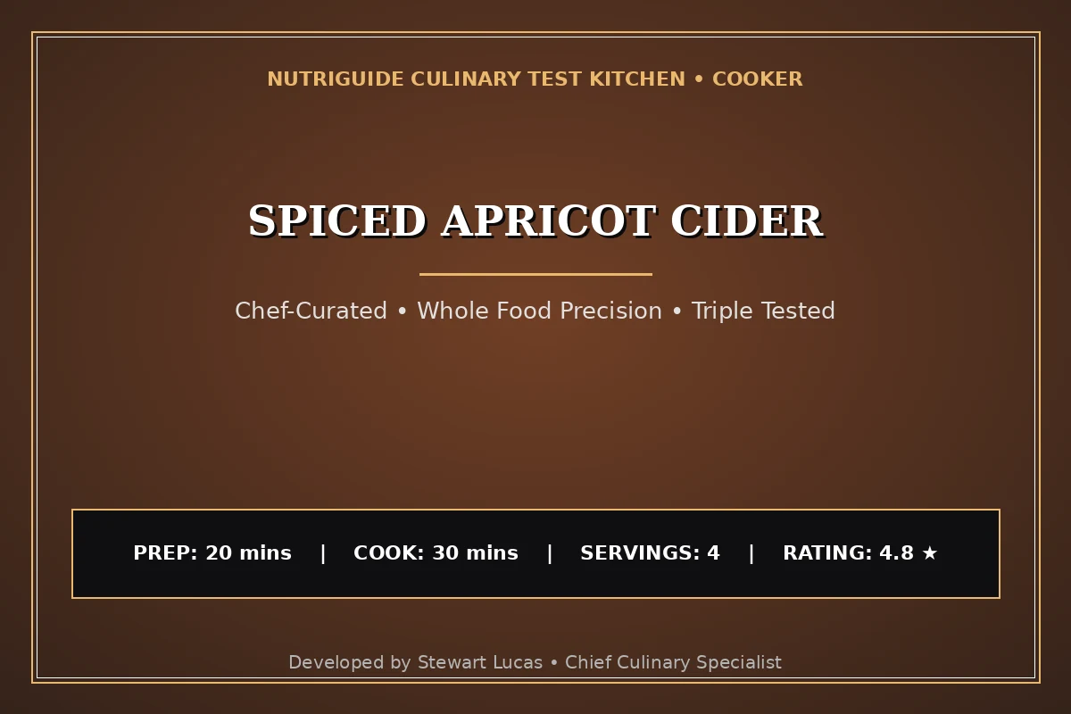 Spiced Apricot Cider