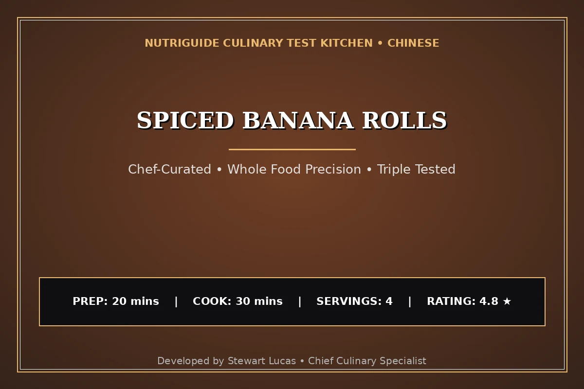 Spiced Banana Rolls