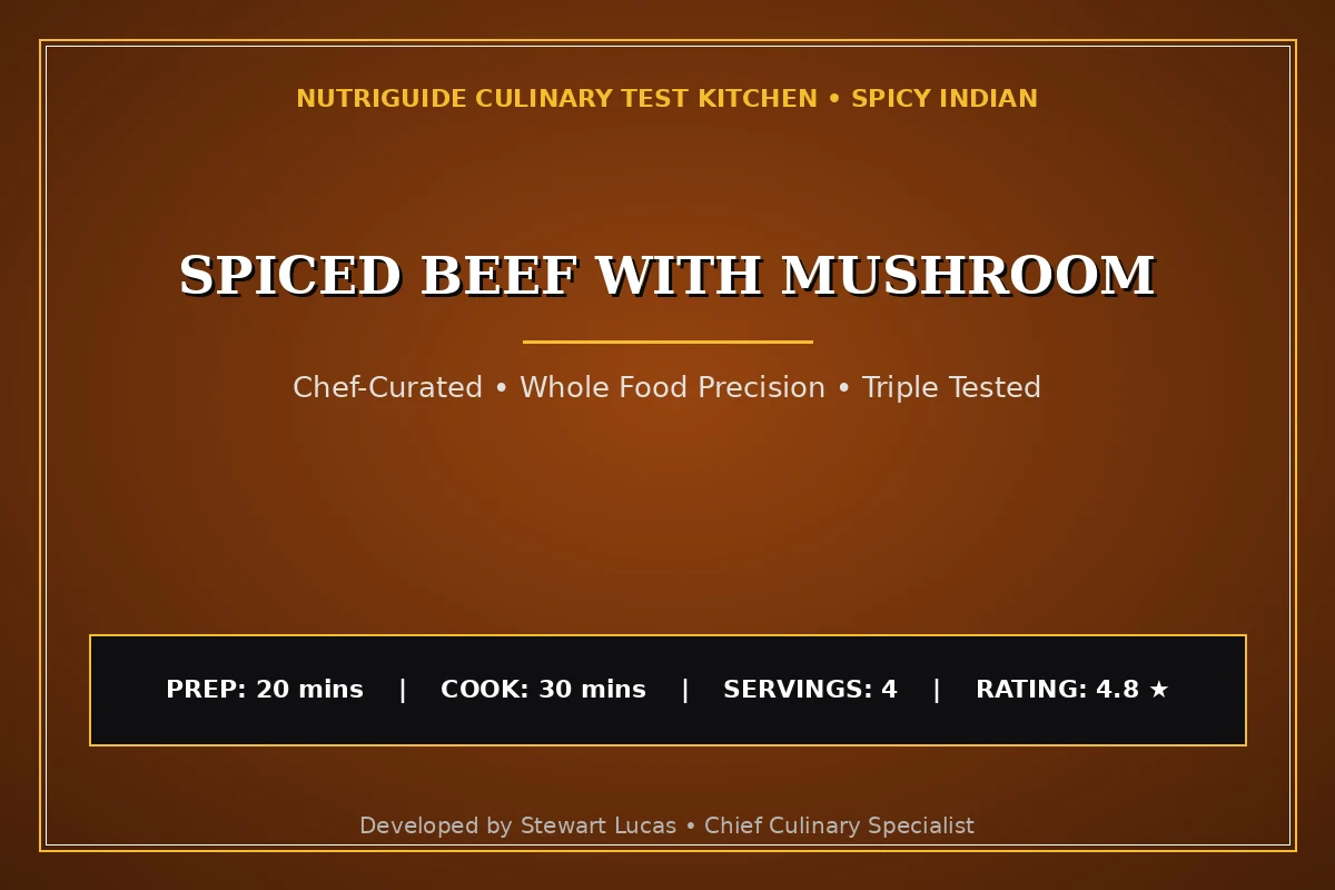 Spiced Beef With Mushroom