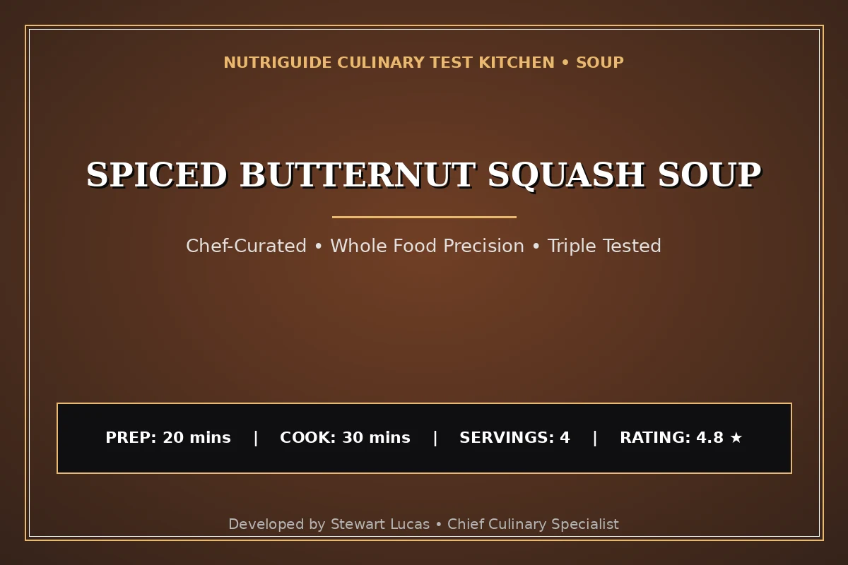 Spiced Butternut Squash Soup