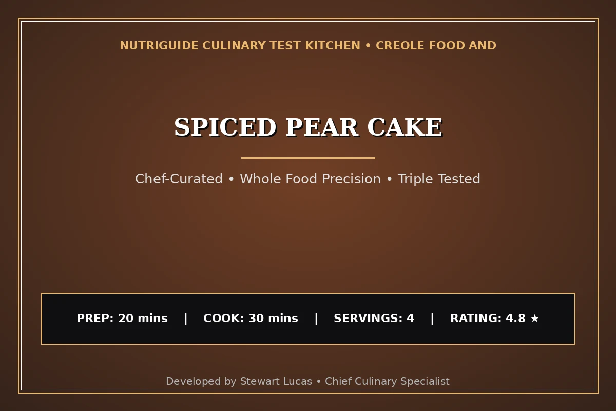Spiced Pear Cake
