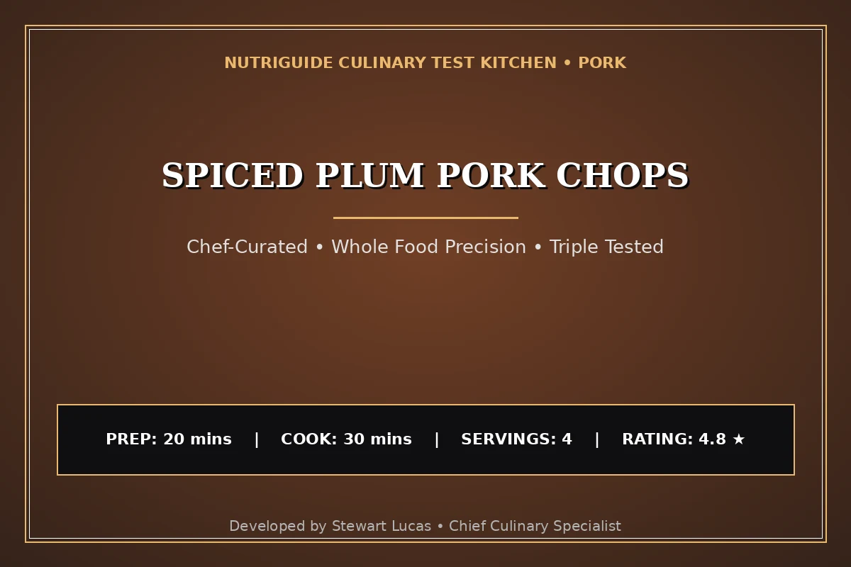 Spiced Plum Pork Chops