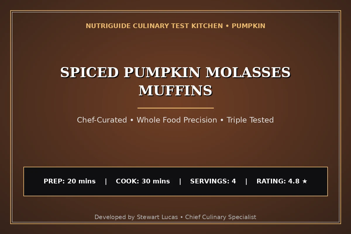 Spiced Pumpkin Molasses Muffins