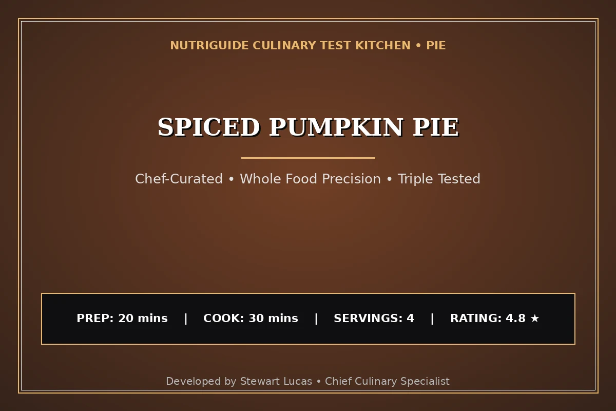 Spiced Pumpkin Pie
