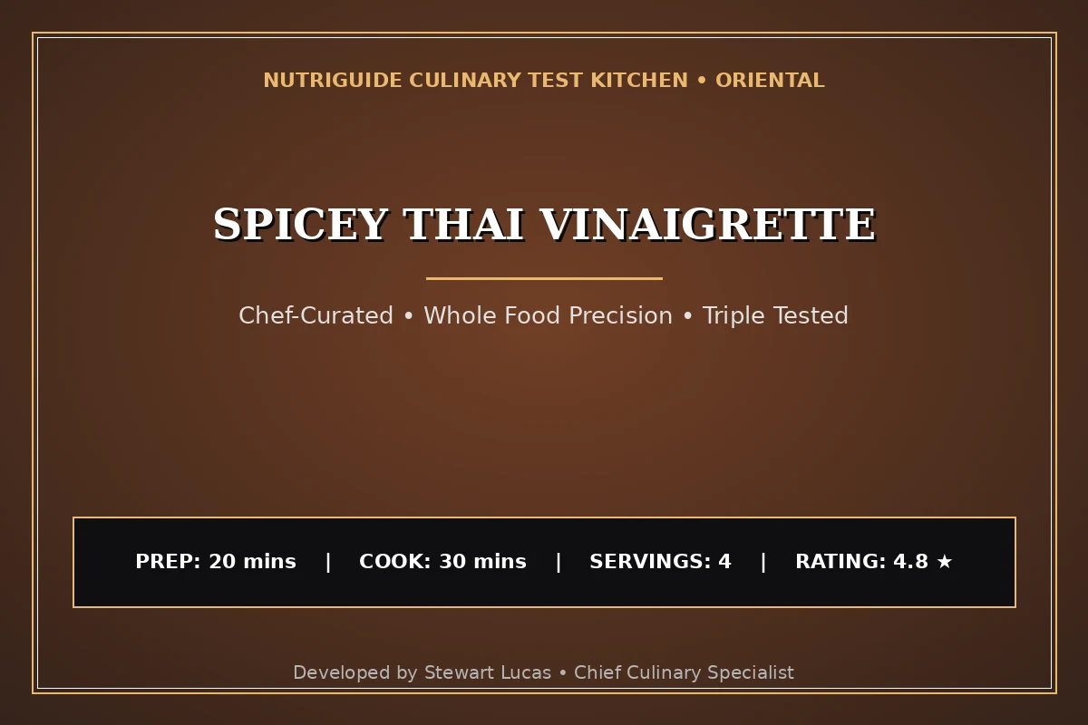 Spicey Thai Vinaigrette