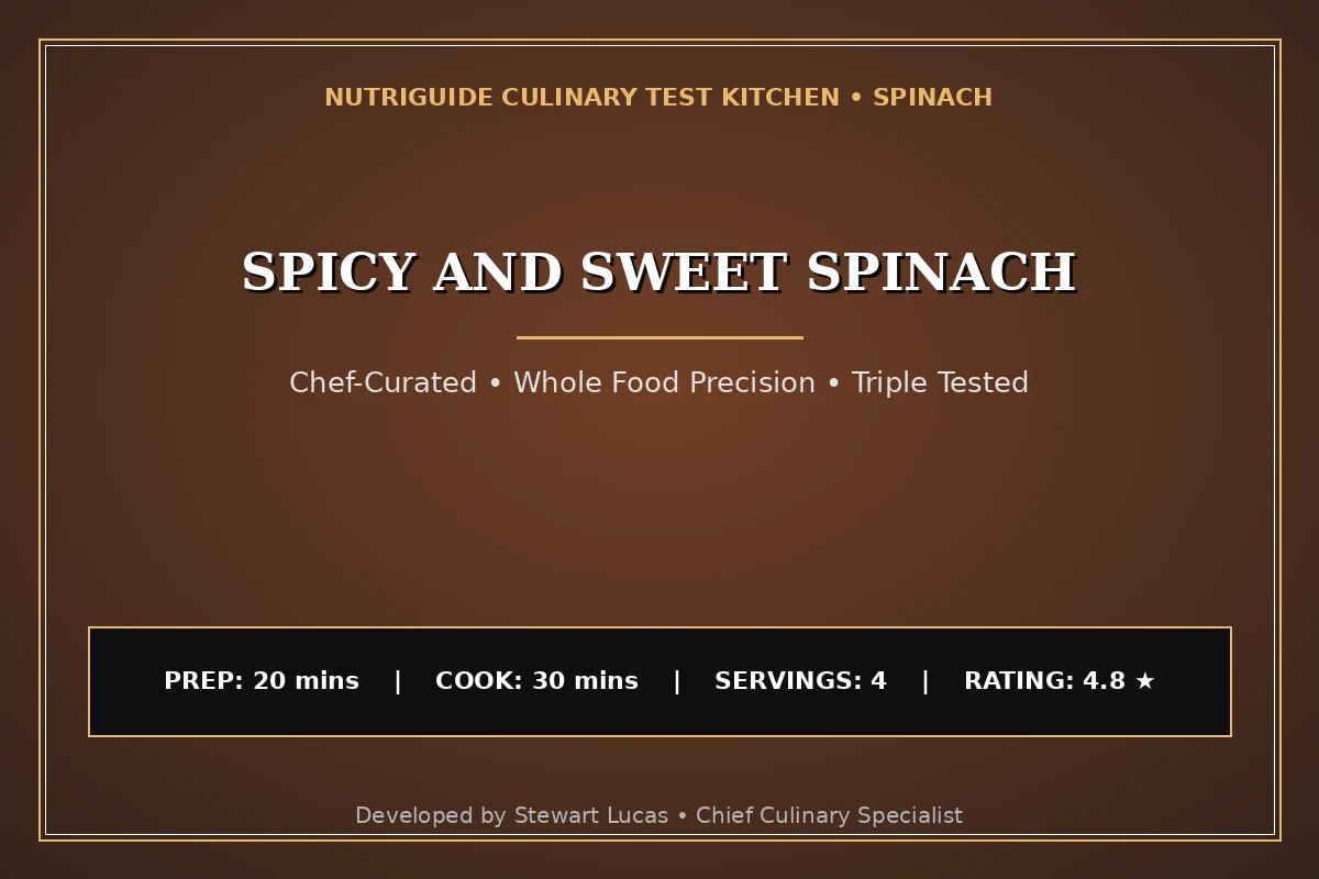 Spicy And Sweet Spinach