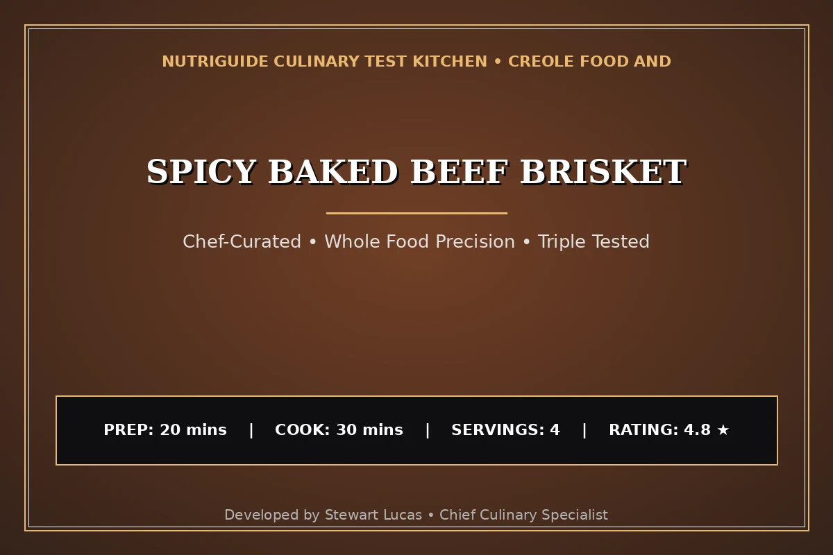 Spicy Baked Beef Brisket