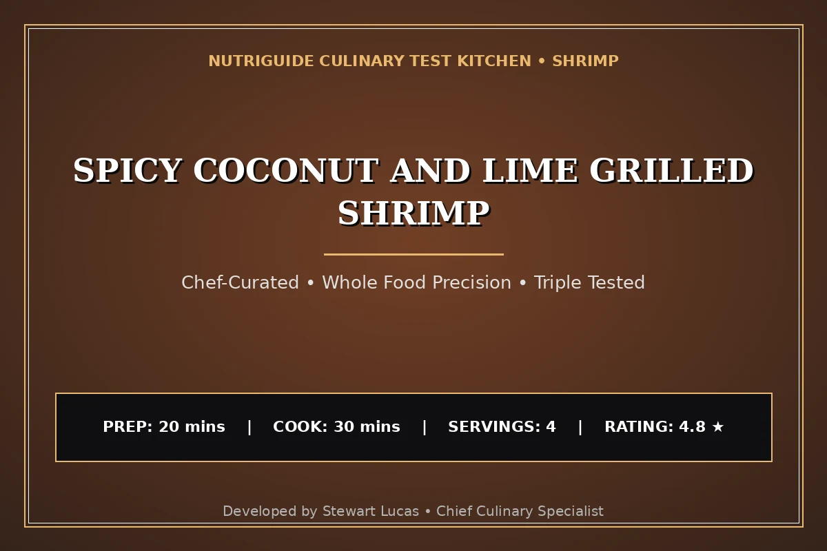 Spicy Coconut And Lime Grilled Shrimp