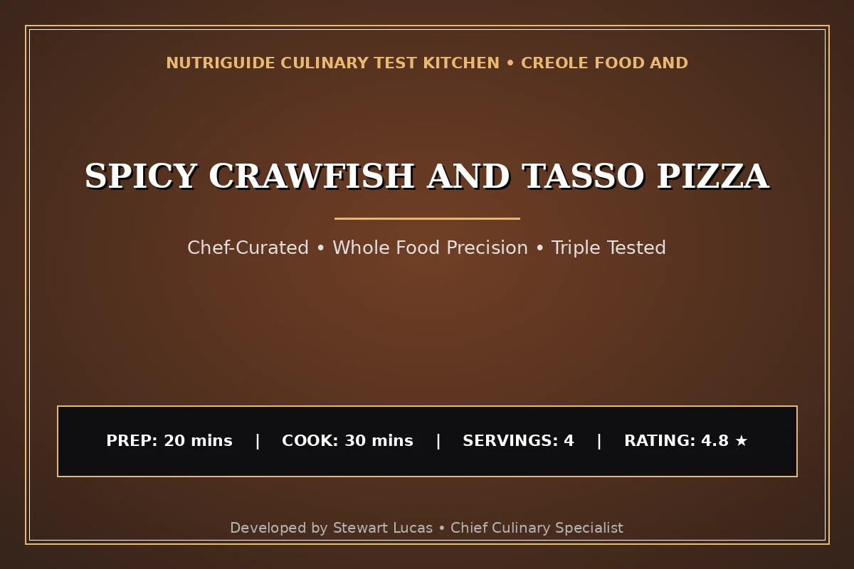 Spicy Crawfish And Tasso Pizza