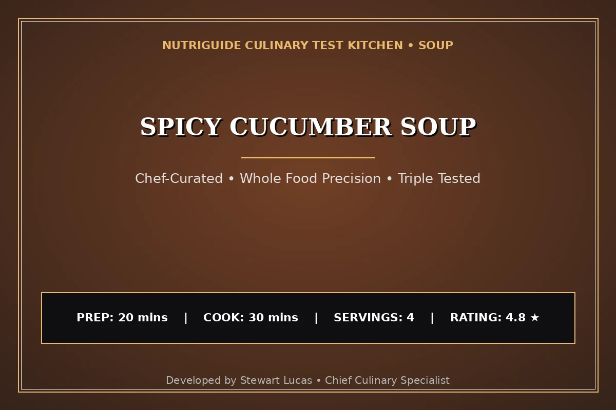 Spicy Cucumber Soup