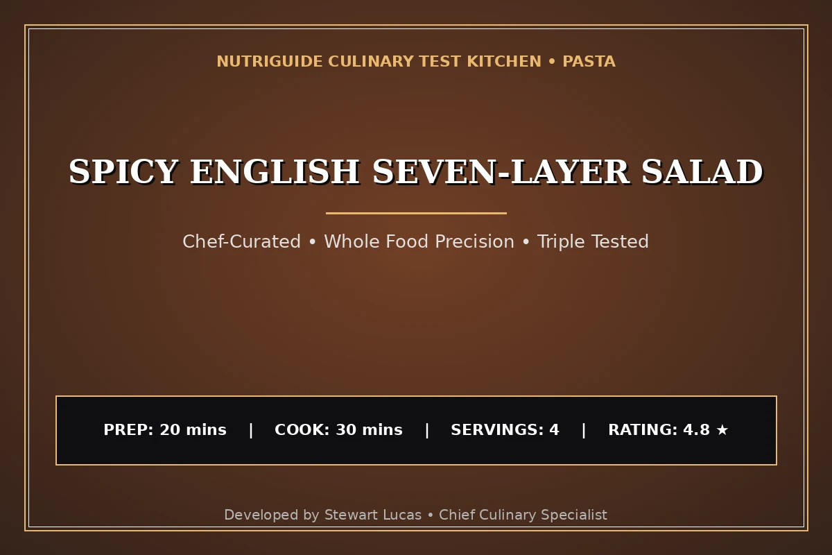 Spicy English Seven-Layer Salad