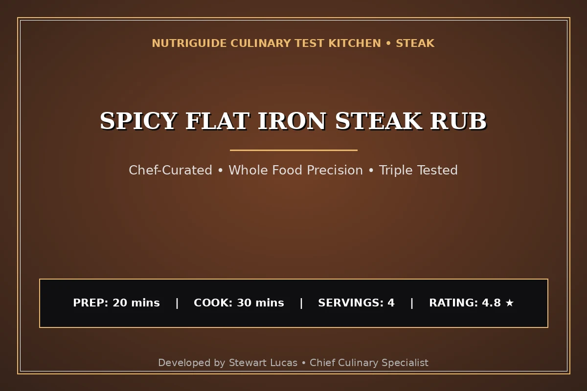 Spicy Flat Iron Steak Rub