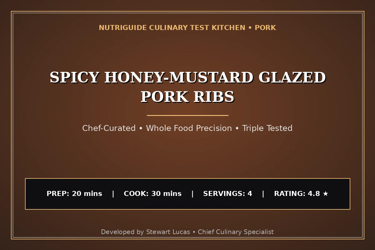 Spicy Honey-Mustard Glazed Pork Ribs