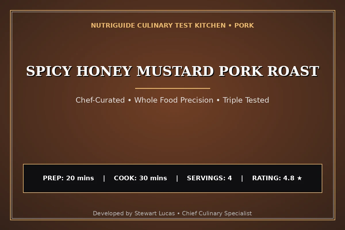 Spicy Honey Mustard Pork Roast