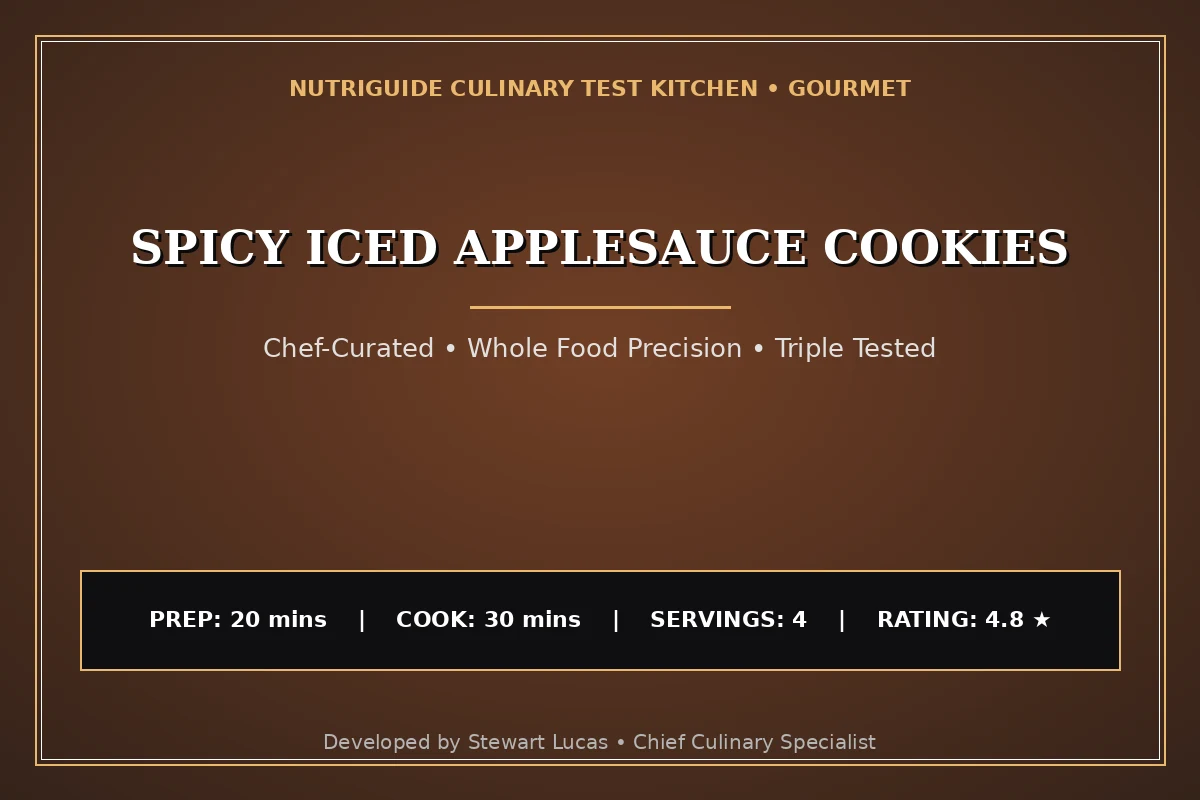 Spicy Iced Applesauce Cookies