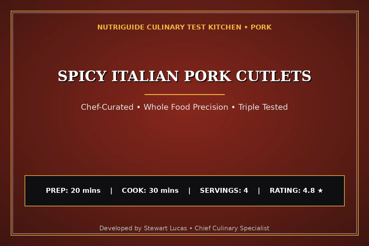 Spicy Italian Pork Cutlets