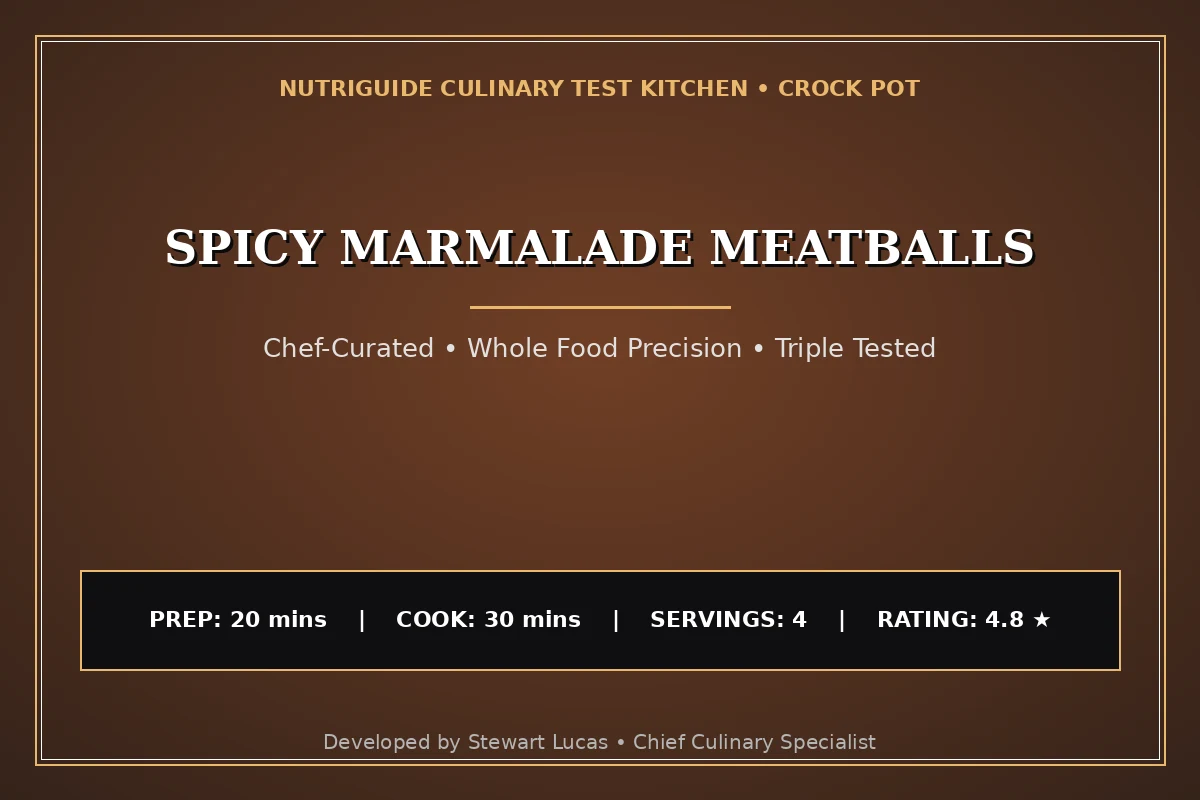 Spicy Marmalade Meatballs