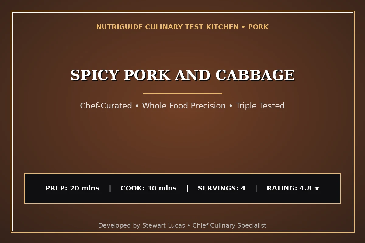 Spicy Pork And Cabbage