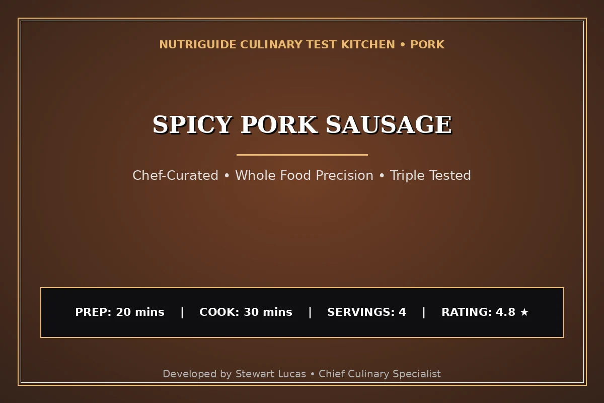 Spicy Pork Sausage
