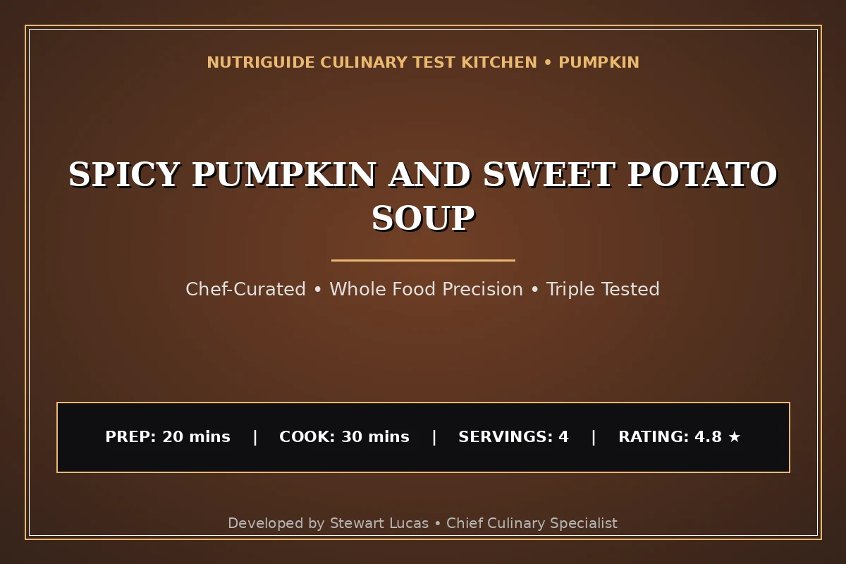 Spicy Pumpkin And Sweet Potato Soup