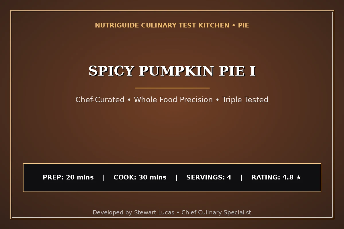 Spicy Pumpkin Pie I
