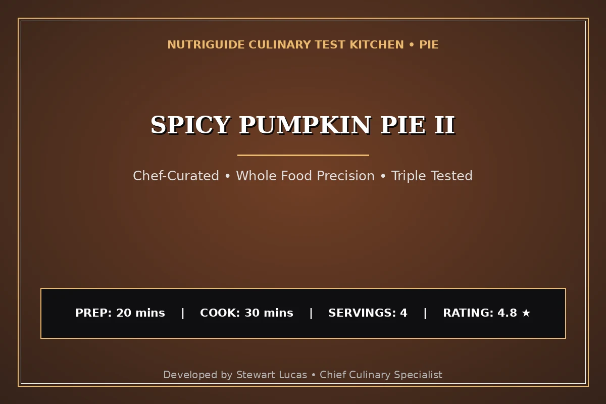 Spicy Pumpkin Pie Ii